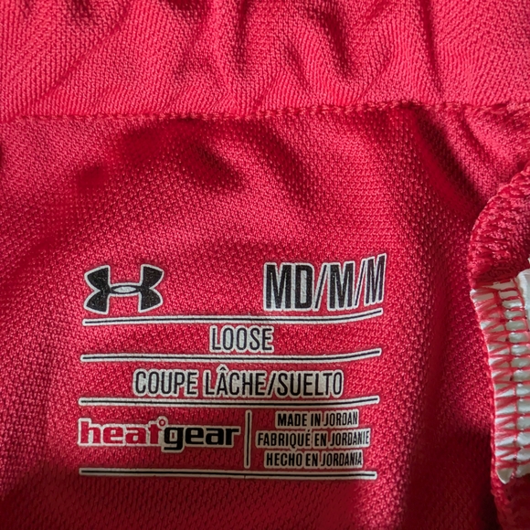 Under Armour Women's Pink Athletic Shorts - Picture 4 of 5